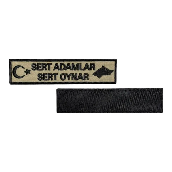 sert adamlar sert oynar yazili nakis pec patch cirtli