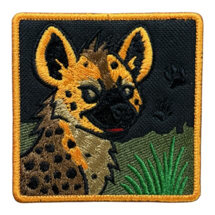 hyena figured moral embroidery patch