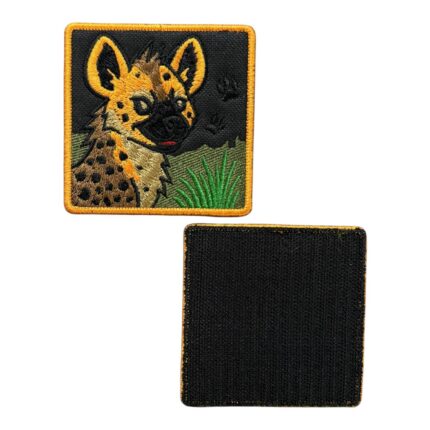hyena figured moral embroidery patch velcro