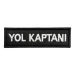 black ground yol kaptani embroidery patch