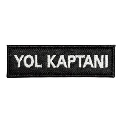 black ground yol kaptani embroidery patch
