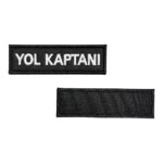 black ground yol kaptani embroidery patch velcro