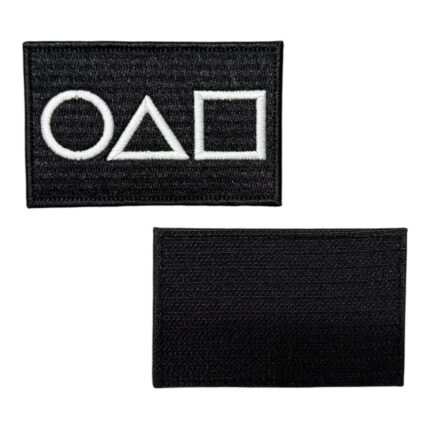 squid game circle triangle square symbol patch velcro