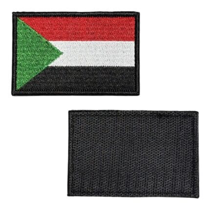 sudan flag embroidery patch velcro