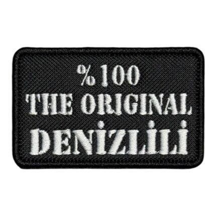 the original denizlili written embroidery patch