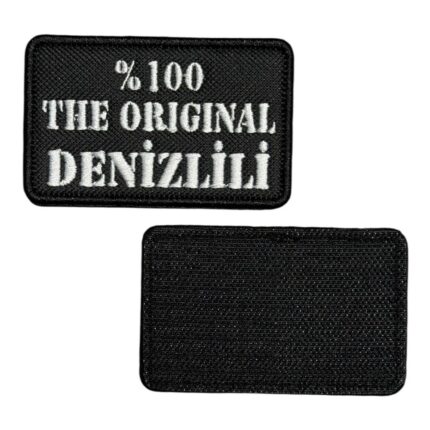 the original denizlili written embroidery patch velcro