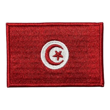 tunisia flag embroidery patch