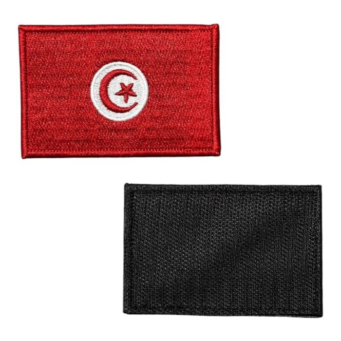 tunus bayragi nakis patch pec cirtli