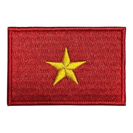 vietnam flag embroidery patch
