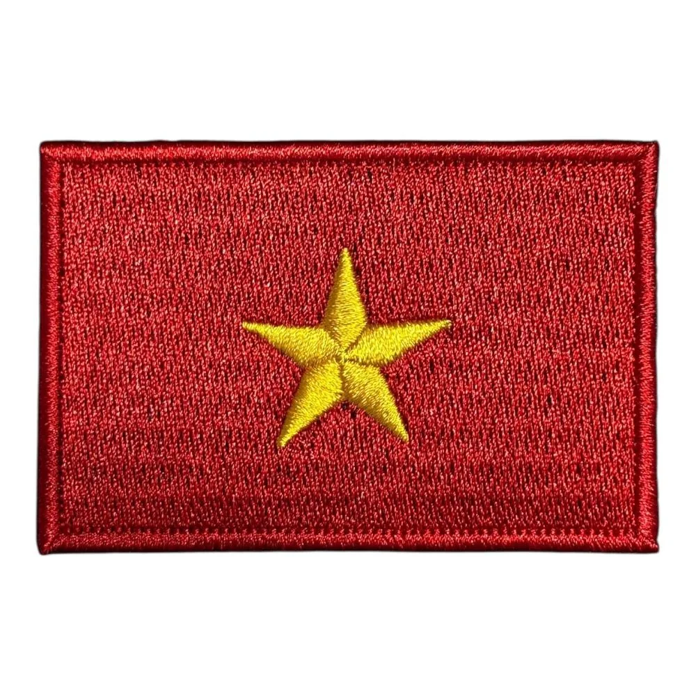 vietnam flag embroidery patch