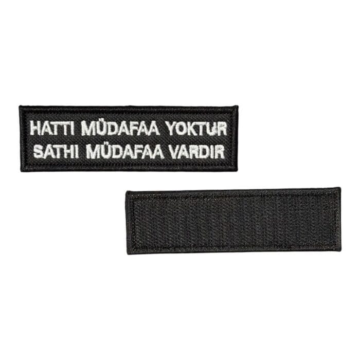ataturk hatti mudafaa yoktur patch velcro