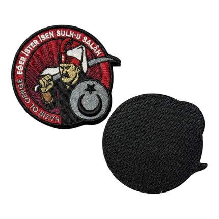 hazir ol cenge hilal yildizli yeniceri patch velcro