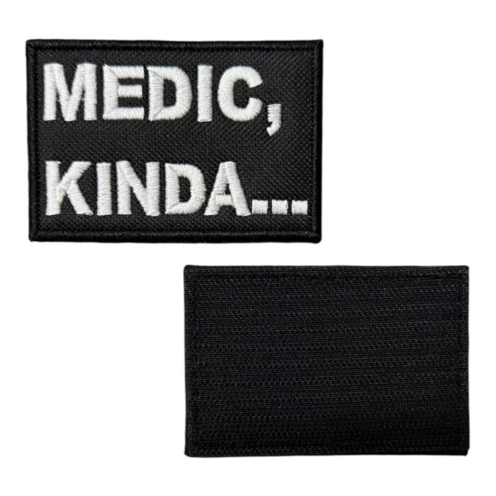 medic kinda funny morale embroidery patch velcro