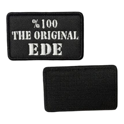 the original ede written embroidery patch velcro