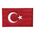 turk bayragi nakis pec patch 12x8 cm