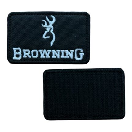 browning pistol embroidered patch velcro