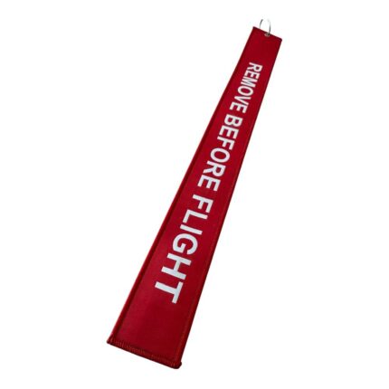 kirmizi remove before flight anahtarlik 43x5 cm dikey