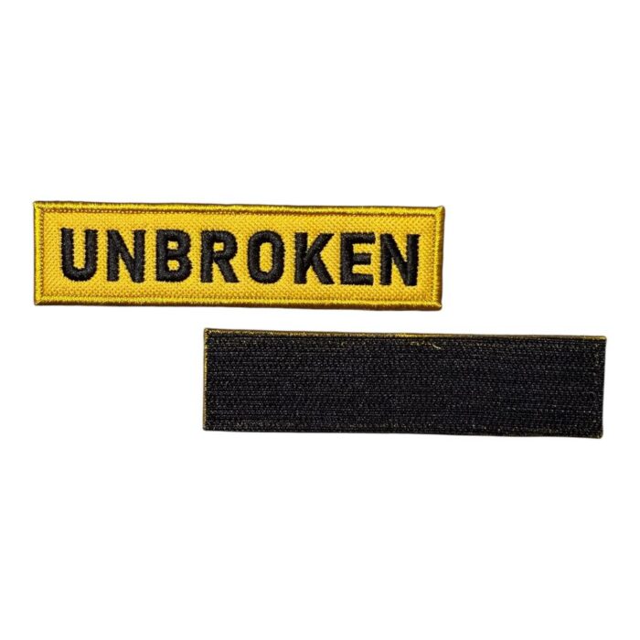 sari zemin unbroken yazili patch pec cirtli