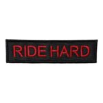 siyah zemin ride hard yazili patch pec