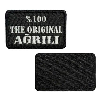 the original agrili written embroidery patch velcro