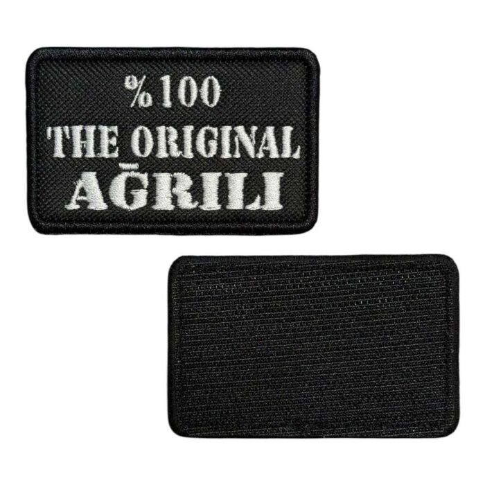 the original agrili yazili nakis patch pec cirtli