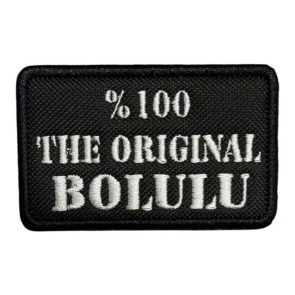 the original bolulu written embroidery patch