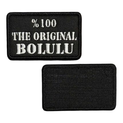 the original bolulu written embroidery patch velcro