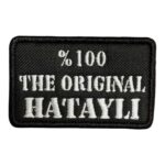 the original hatayli written embroidery patch