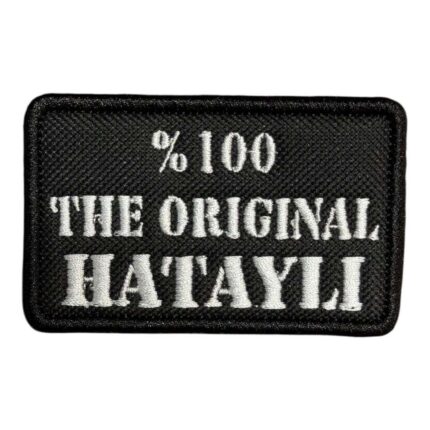 the original hatayli written embroidery patch