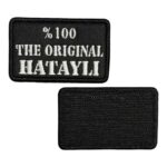 the original hatayli written embroidery patch velcro