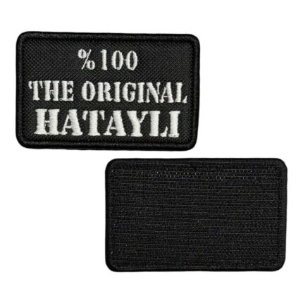 the original hatayli written embroidery patch velcro