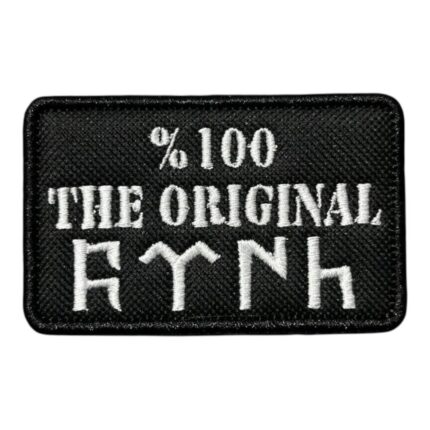 the original turkish written embroidery patch