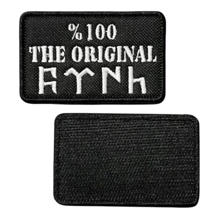 the original turkish written embroidery patch velcro