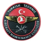 turkish technic aircraft engineer patch