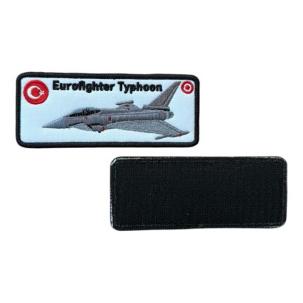 eurofighter typhoon fighter jet embroidery patch velcro