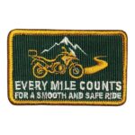 every mile counts embroidered patch