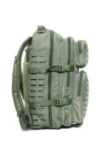 khaki color 45l backpack with 2 free patches 2