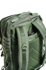 khaki color 45l backpack with 2 free patches 4