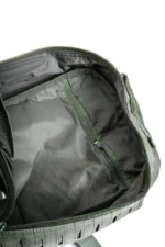 khaki color 45l backpack with 2 free patches 6