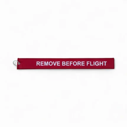 kirmizi remove before flight anahtarlik 43x5 cm