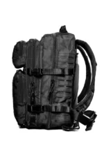 black color 45l backpack with 2 free patches 2