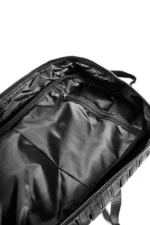 black color 45l backpack with 2 free patches 5