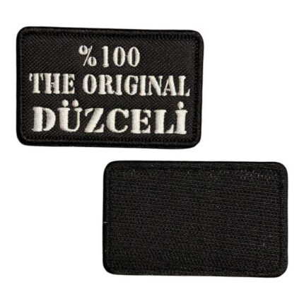 the original duzceli written embroidery patch velcro