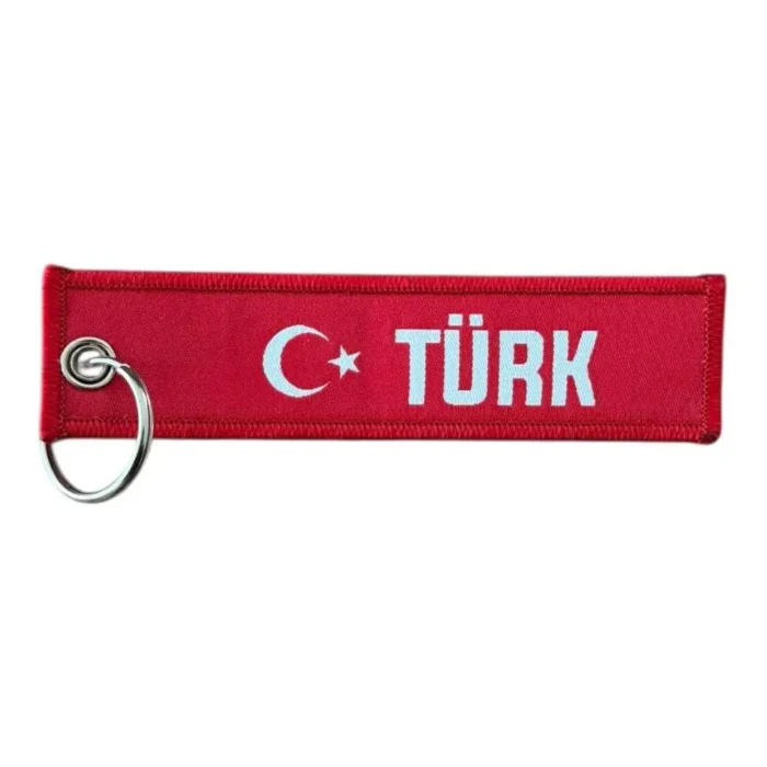 turk ve gokturk temali cift yon dokuma anahtarlik on