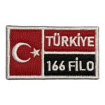turkiye 166 filo yazili turk bayragi nakis pec