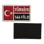 turkiye 166 filo yazili turk bayragi nakis pec cirtli