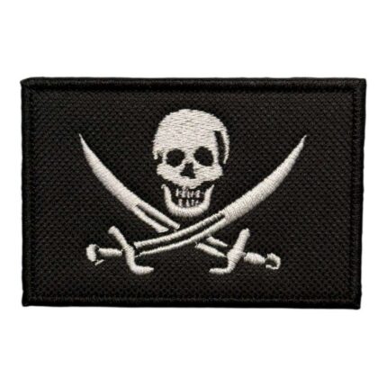 calico jack pirate flag embroidered patch