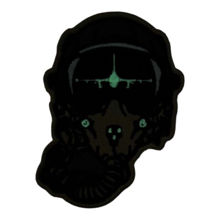 f16 savas pilotu kask patch nakis pec fosforlu