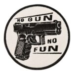 no gun no fun silah tabanca nakis patch pec