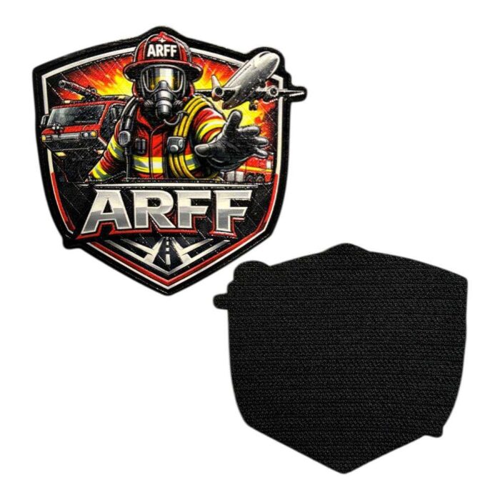 arff aircraft rescue and firefighting patch velcro